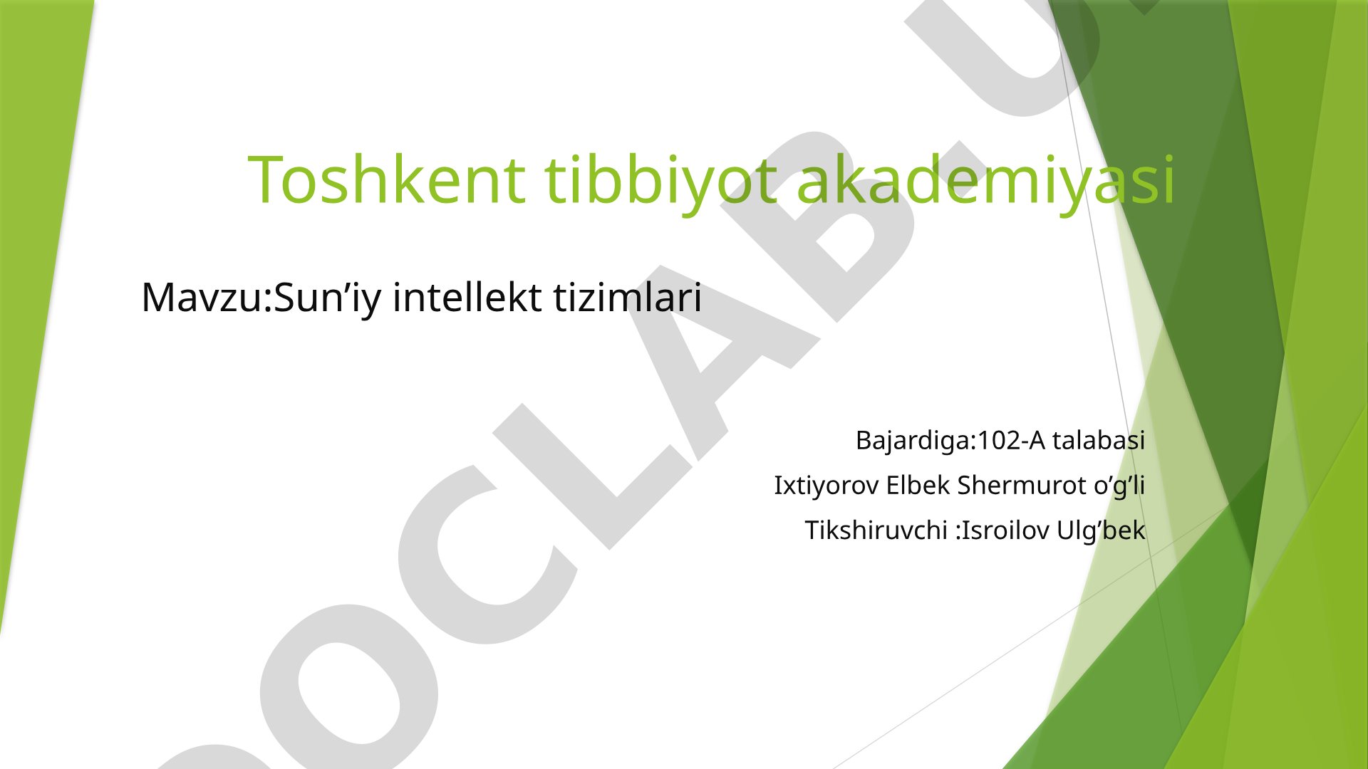 O'zbekiston – Vatanimiz manim