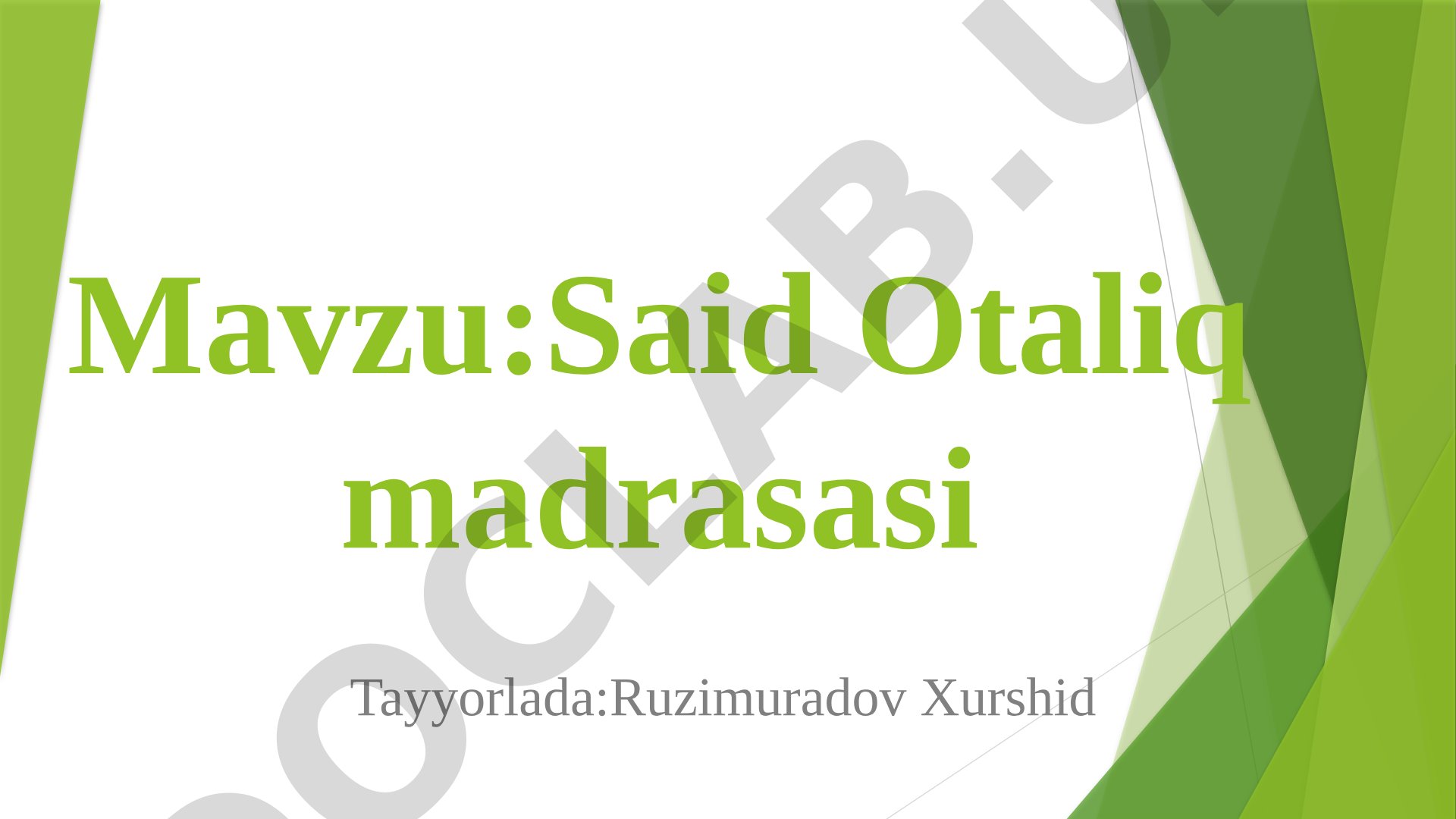 Said Otaliq madrasasi