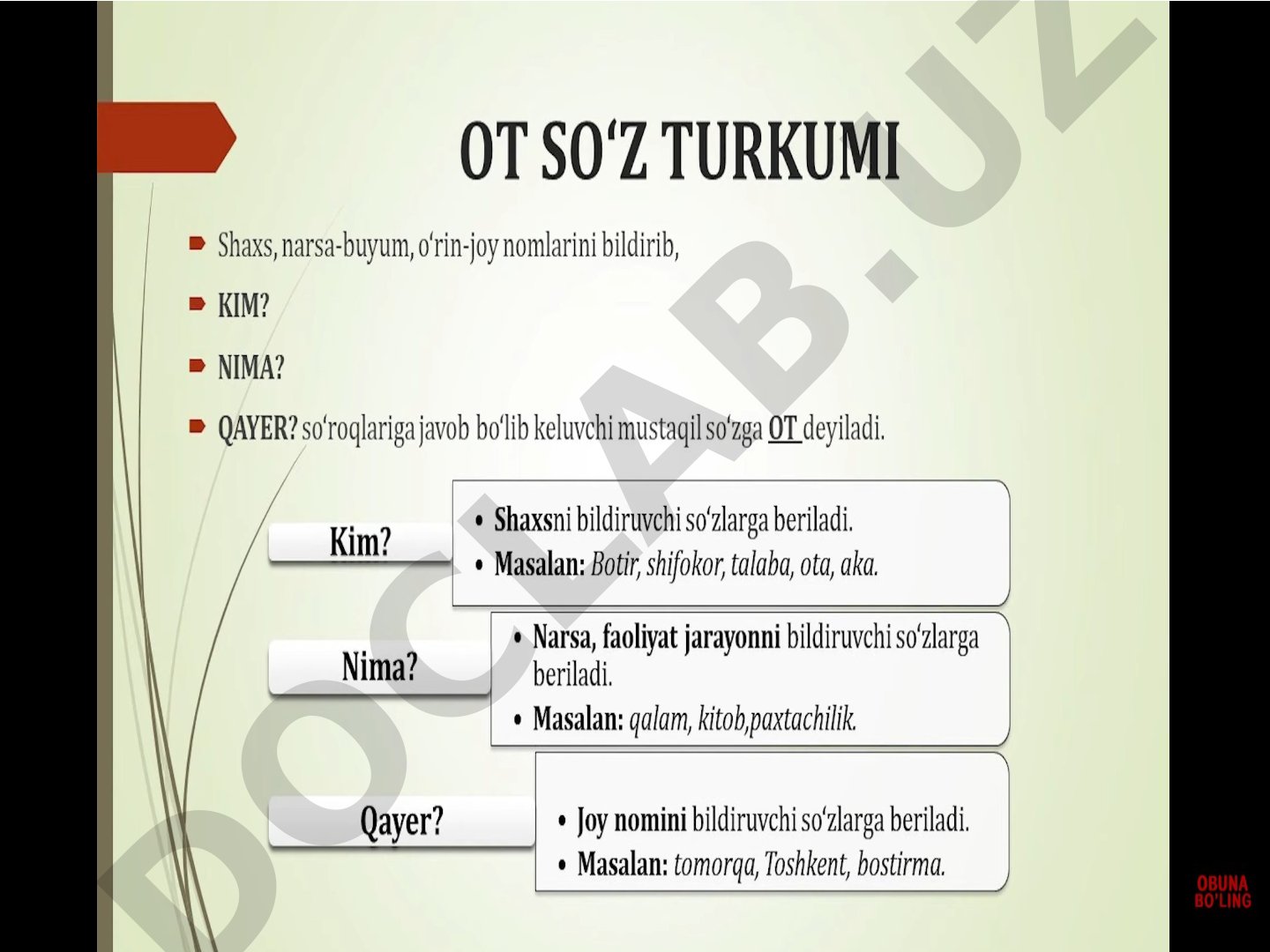 Taqdimot mavzusi aniqlanmadi