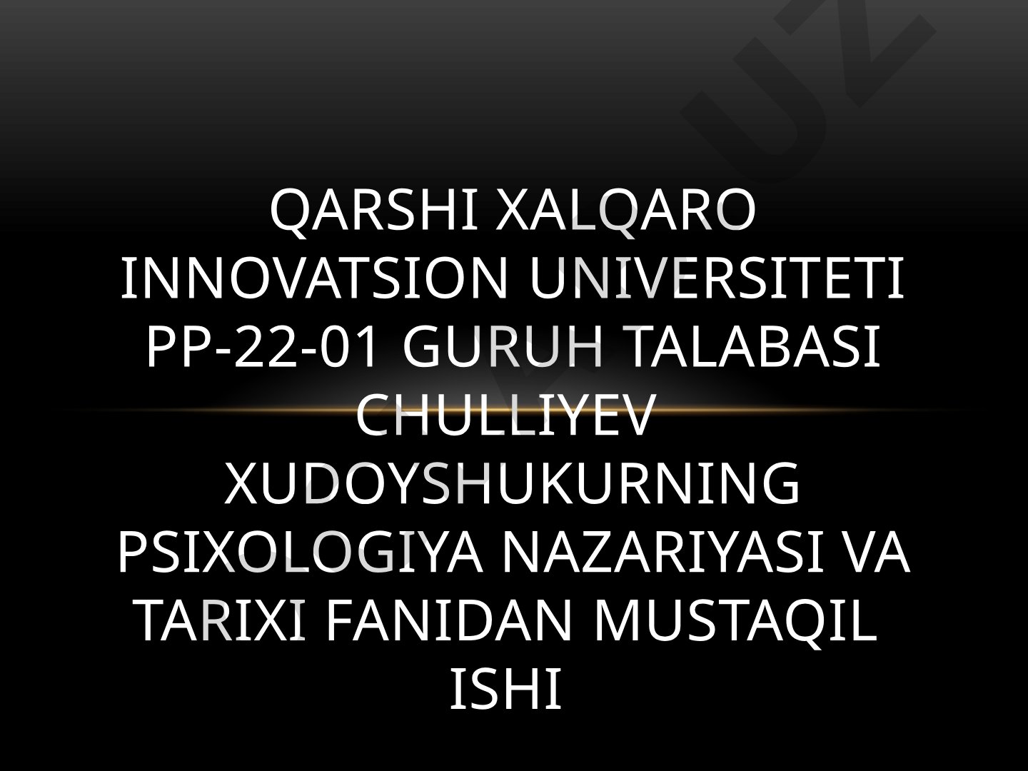 Mustaqil ish: Fransuz psixologiyasi tarixi, assotsiativ va eksperimental psixologiya