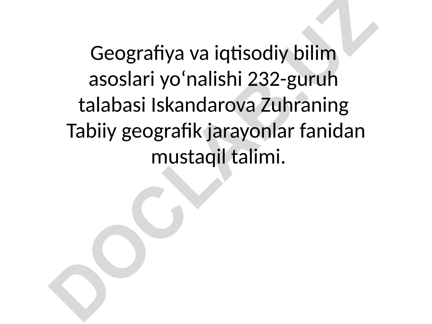 Suffoziya va uning geologik tarqalishi