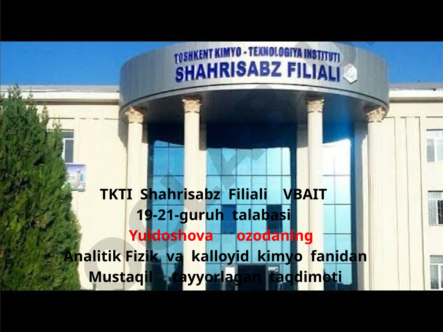 Qiyin eruvchan birikmalarning hosil bo`lish reaksiyalari