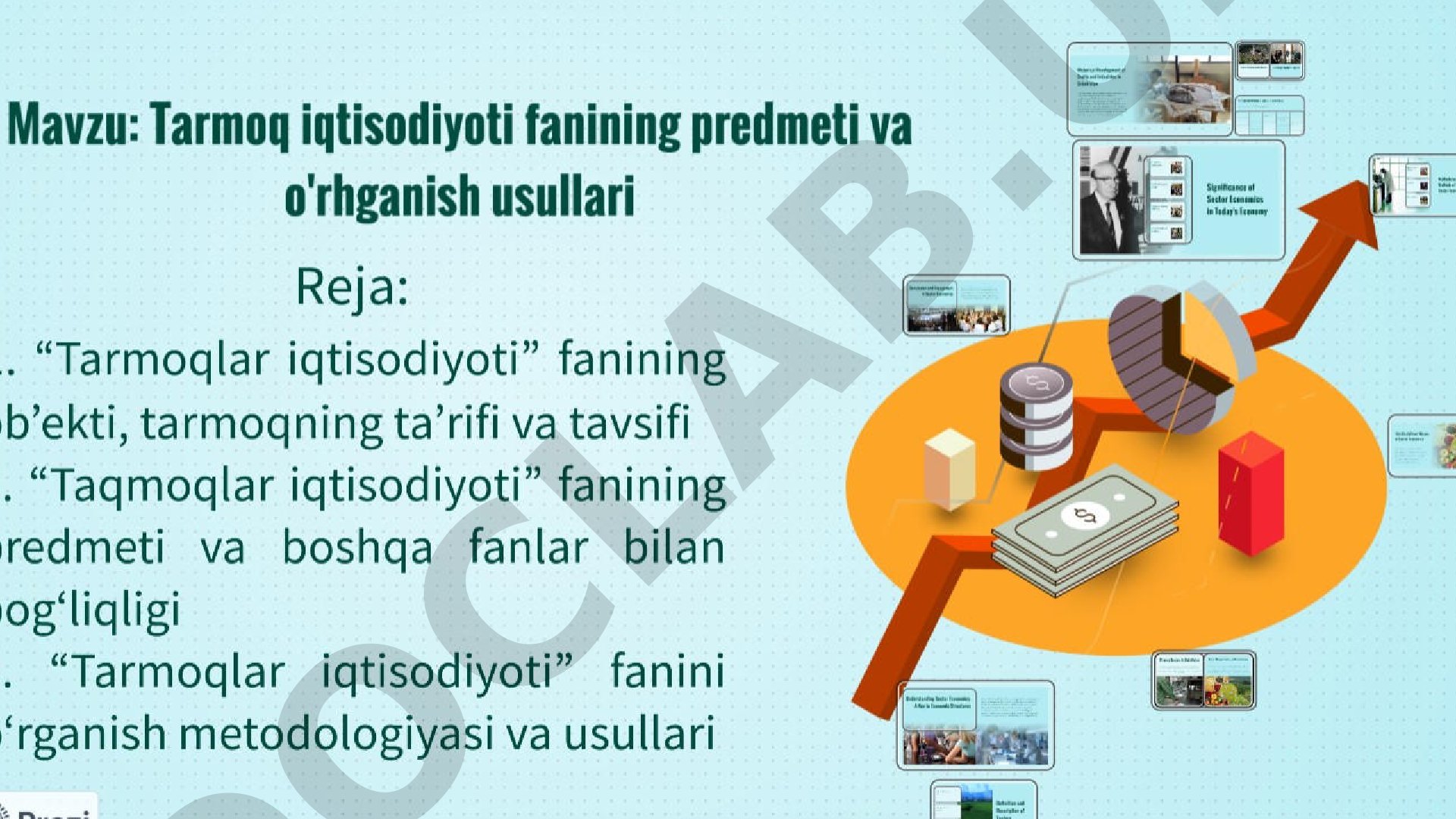 Tarmoqlar iqtisodiyoti bo'yicha foydalanilgan adabiyotlar