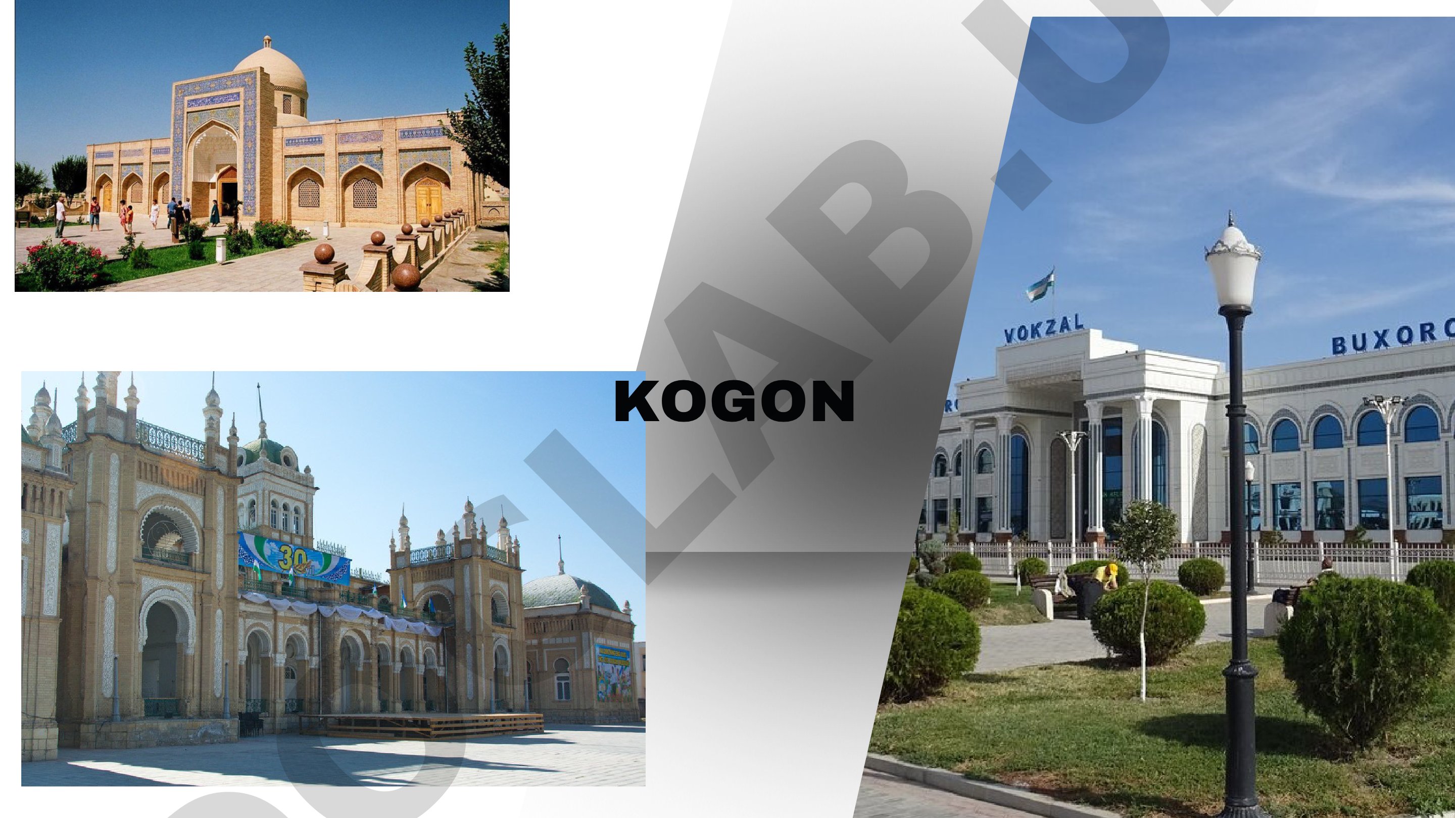 Kogon shahrining tarixi va turistik maskanlari