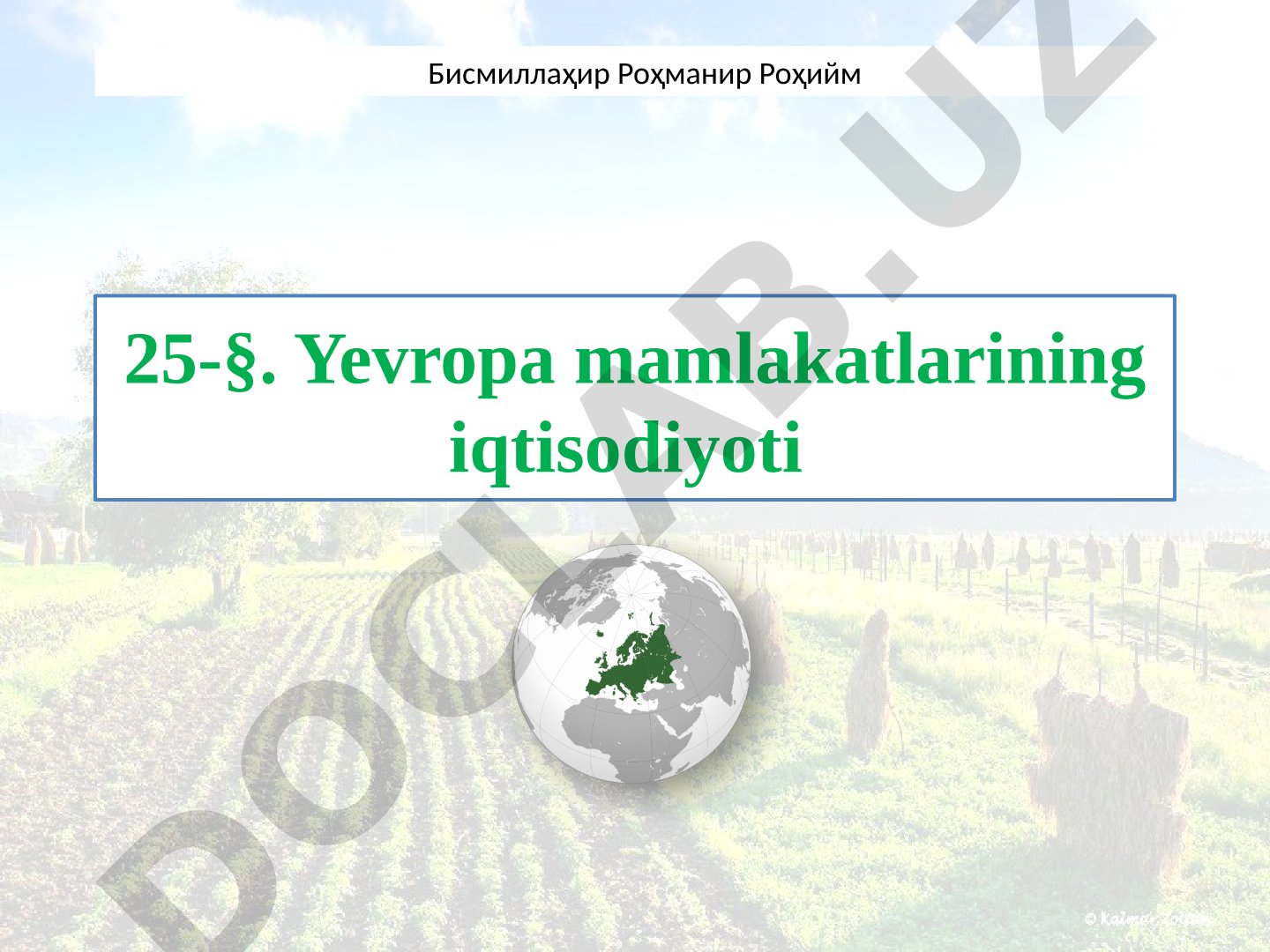 Yevropa mamlakatlarining iqtisodiyoti