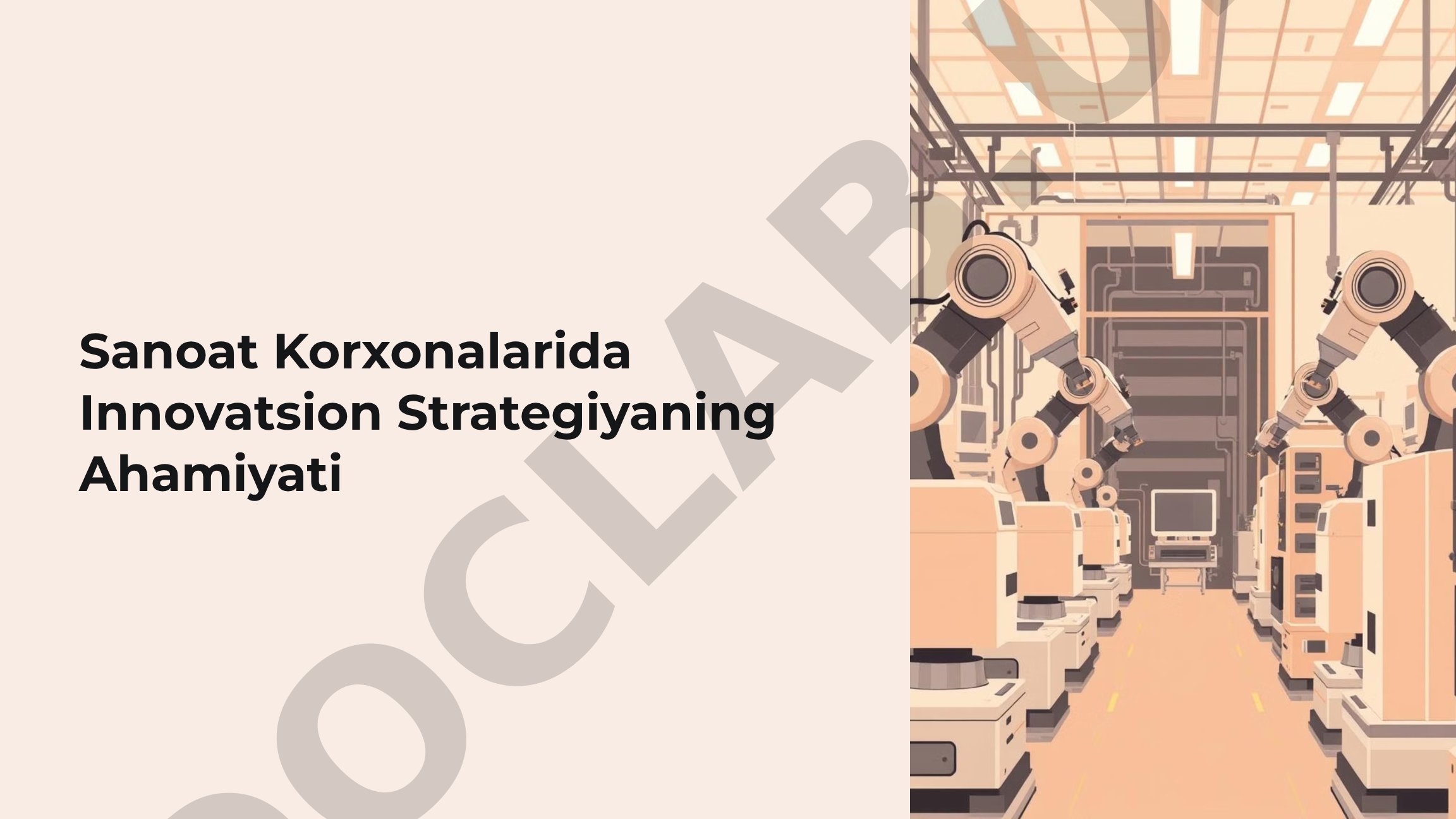 Sanoat korxonalarida innovatsion strategiyaning ahamiyati