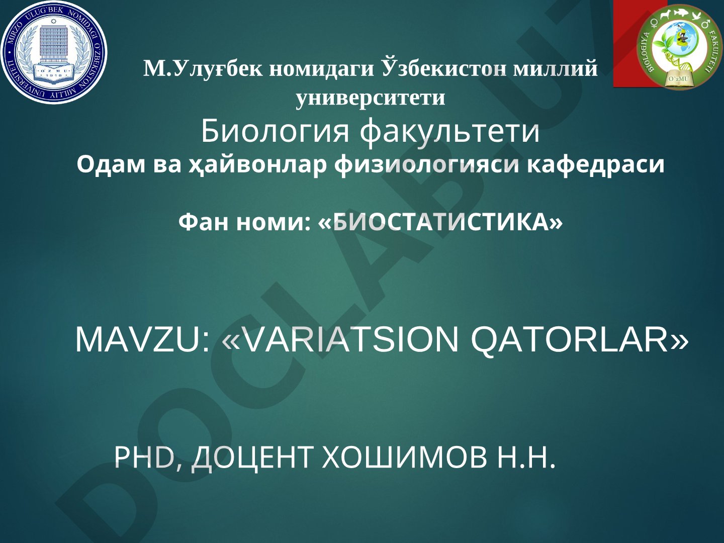 VARIATSION QATORLAR