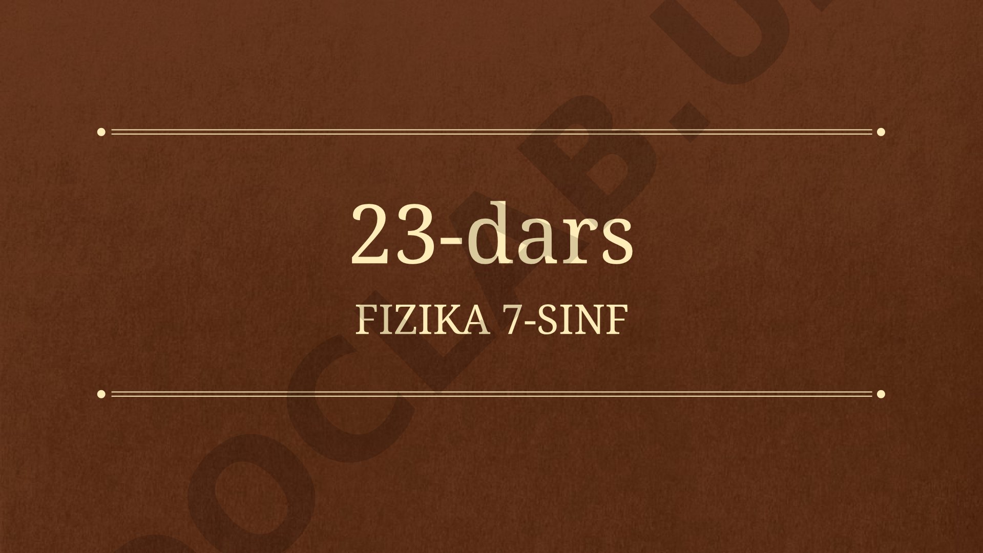 Yorug'likning tarqalishi, qaytishi va sinishi