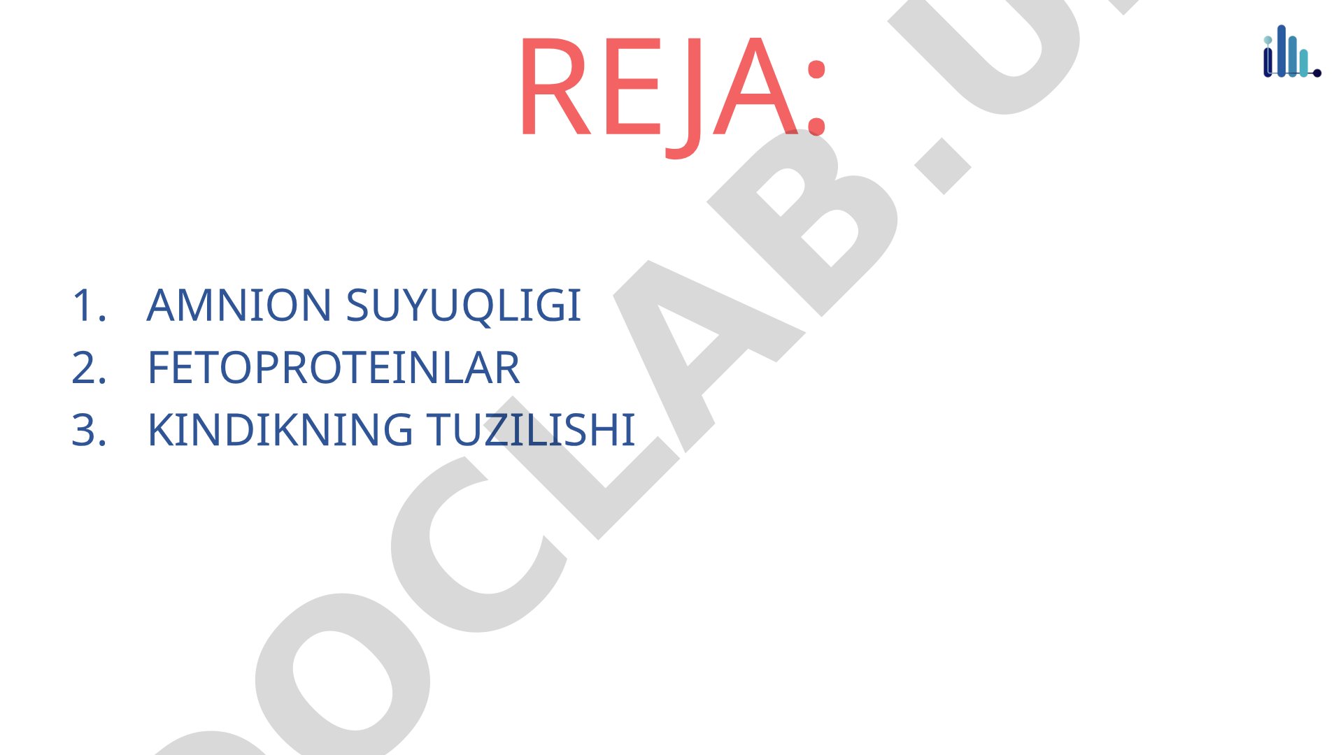 Amnion suyuqligi, fetoproteinlar, kindik tuzilishi va amniotik band sindromi