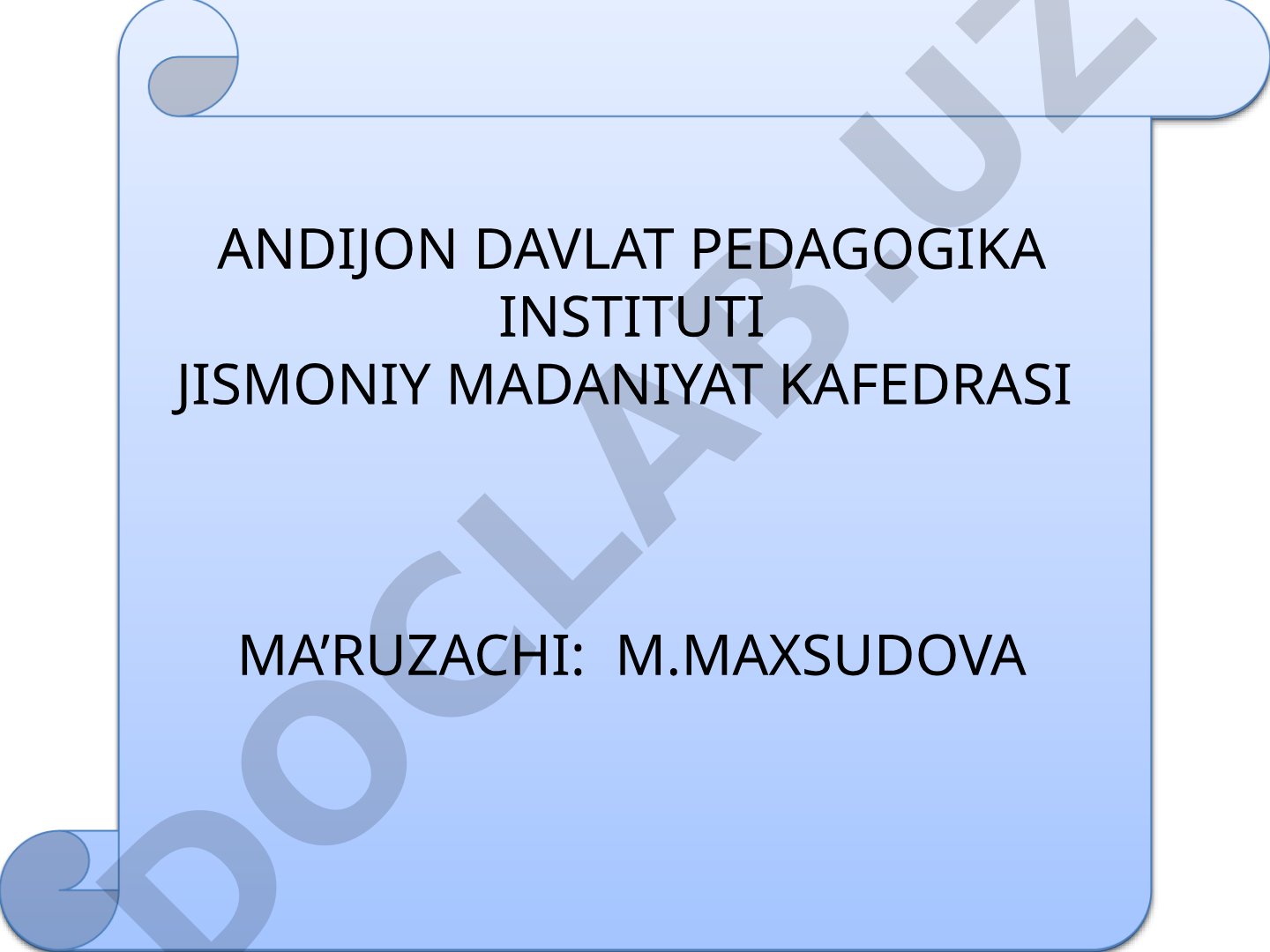 Muskullar sistemasi. Bosh va bo'yin muskullari