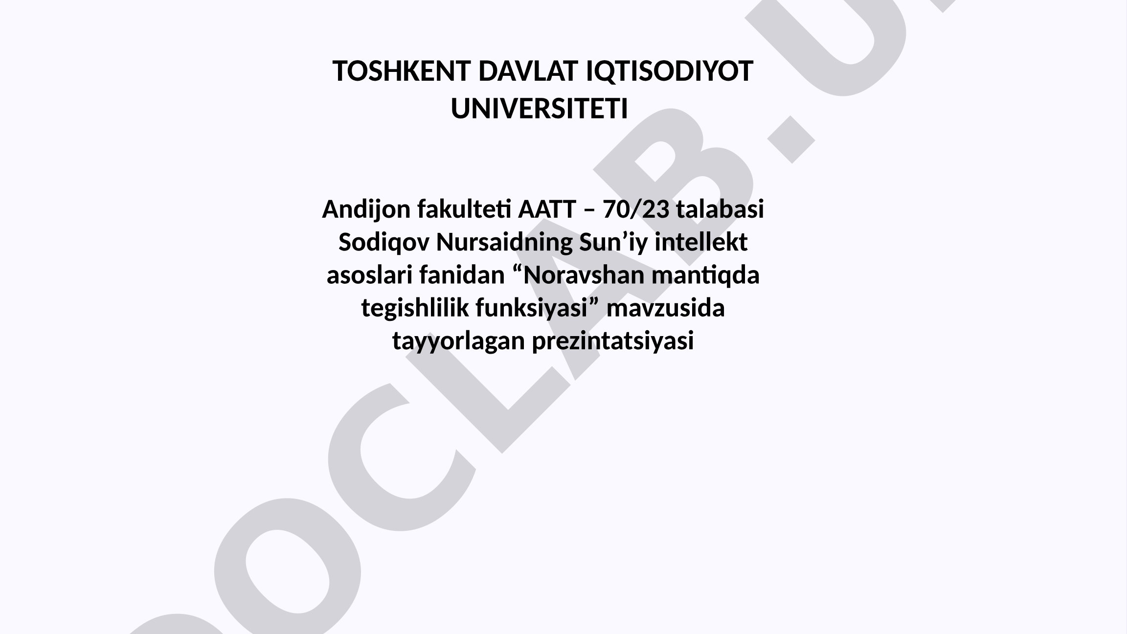 Noravshan mantiqda tegishlilik funksiyasi