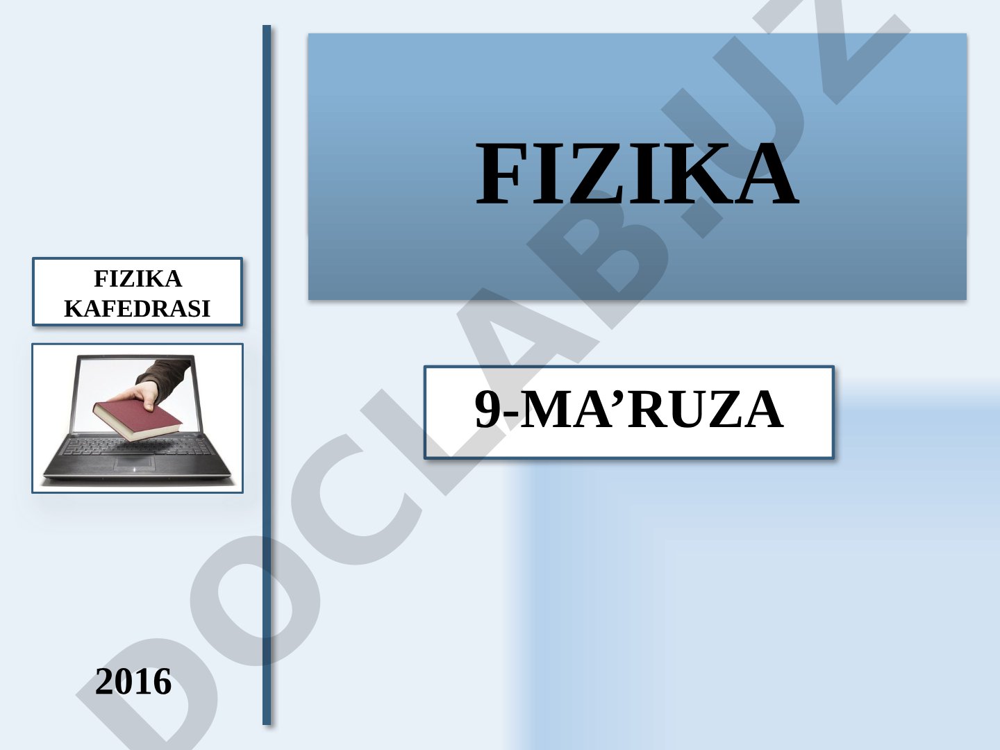 Yorug'lik to'lqinlari. Geometrik optika qonunlari