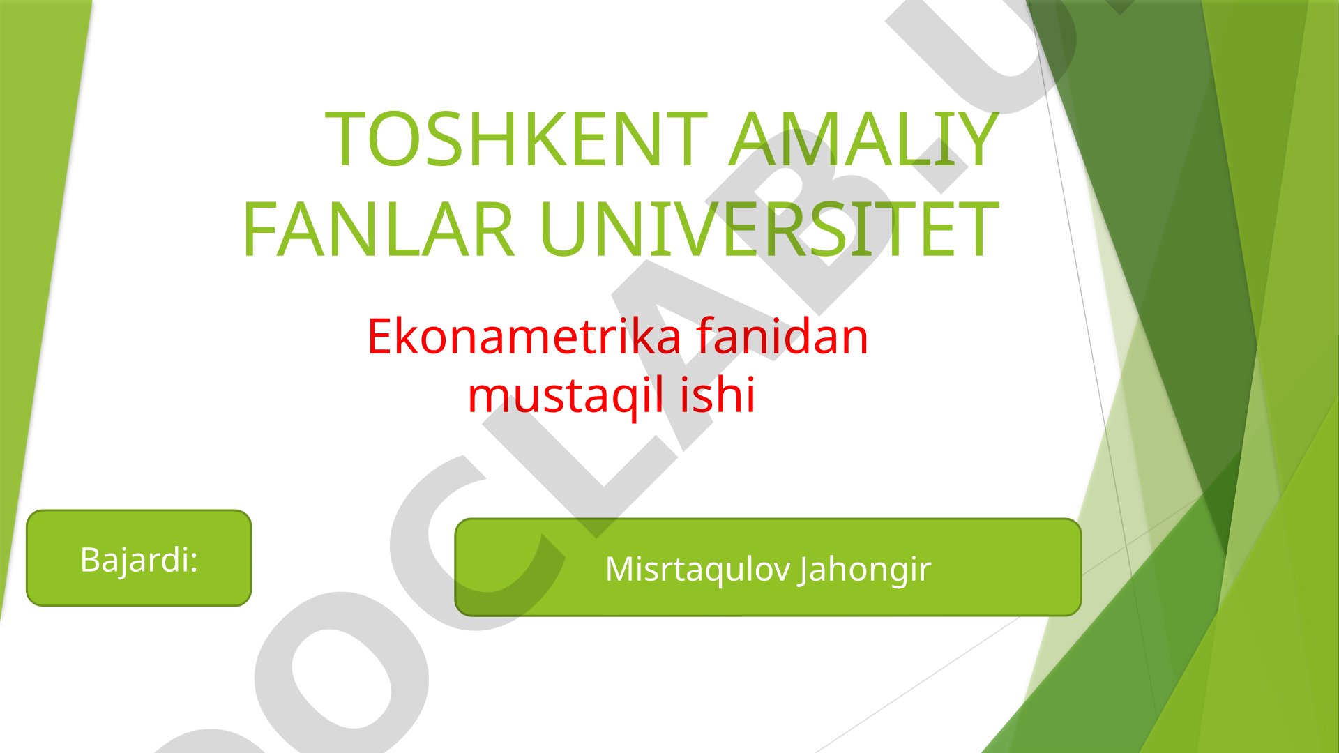 Iqtisodiy jarayonlarni modellashtirish bosqichlari, uning ahamiyati va prognozlash
