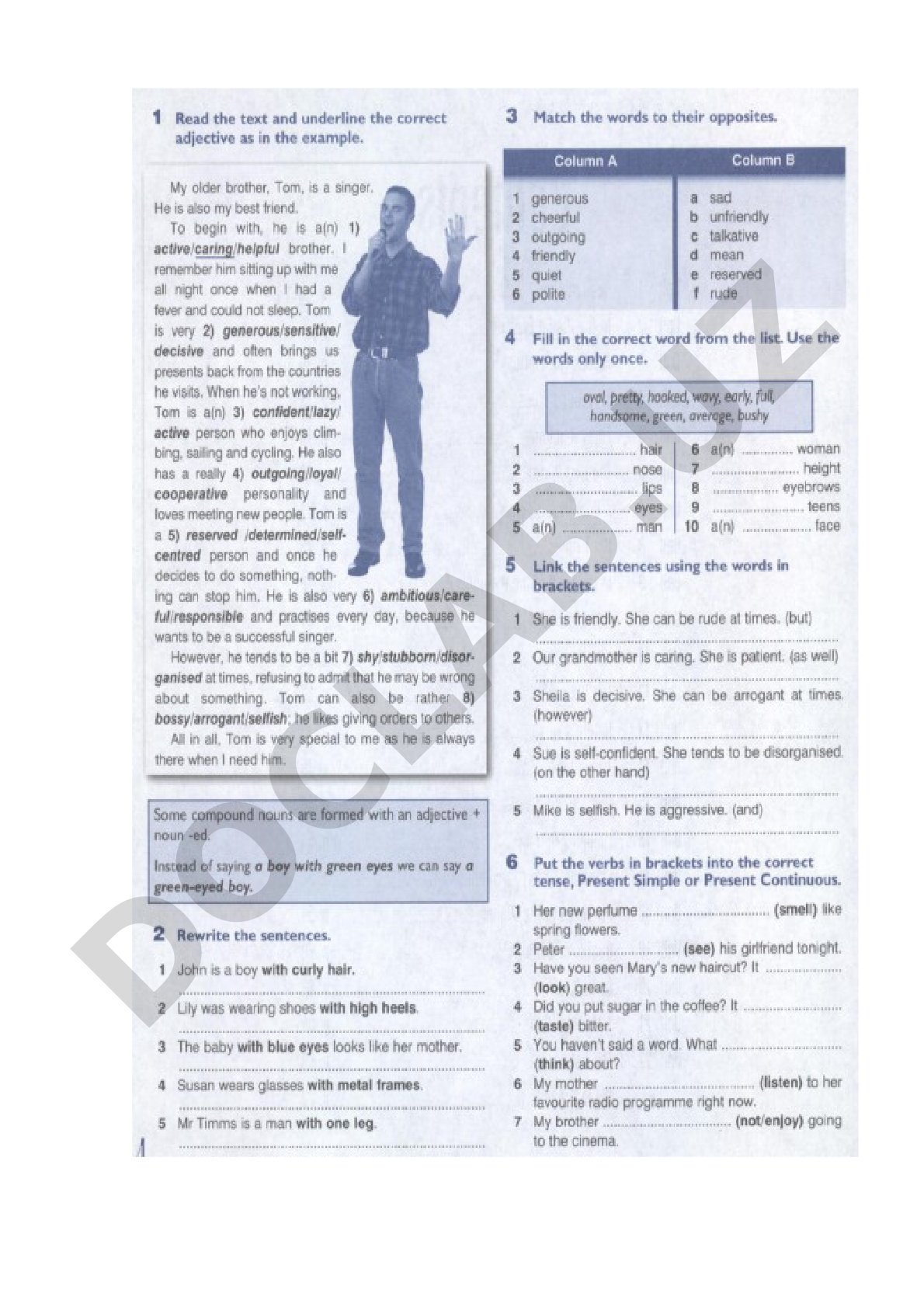 Grammar tasks