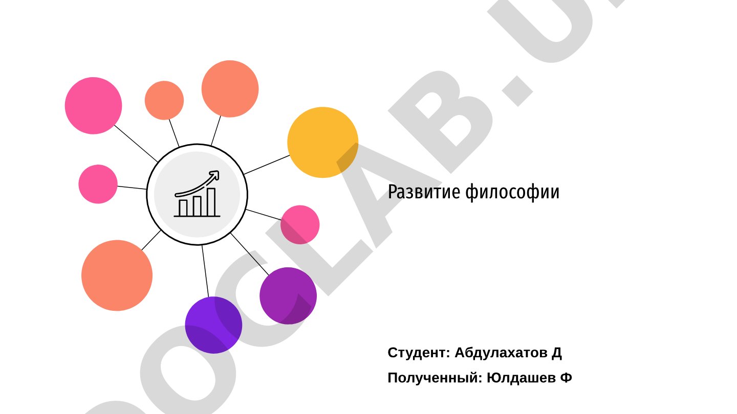 Развитие философии