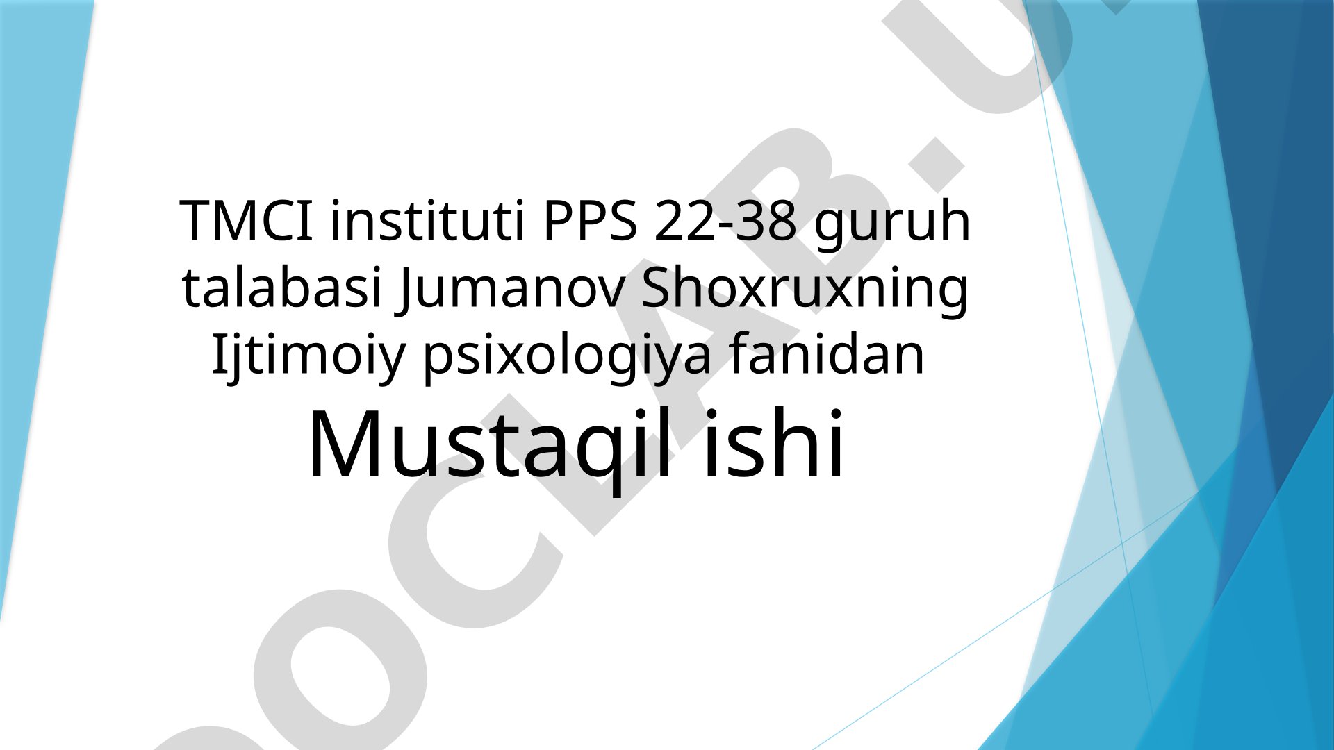 Ijtimoiy psixologiyada test qo'llashning sharoitlari