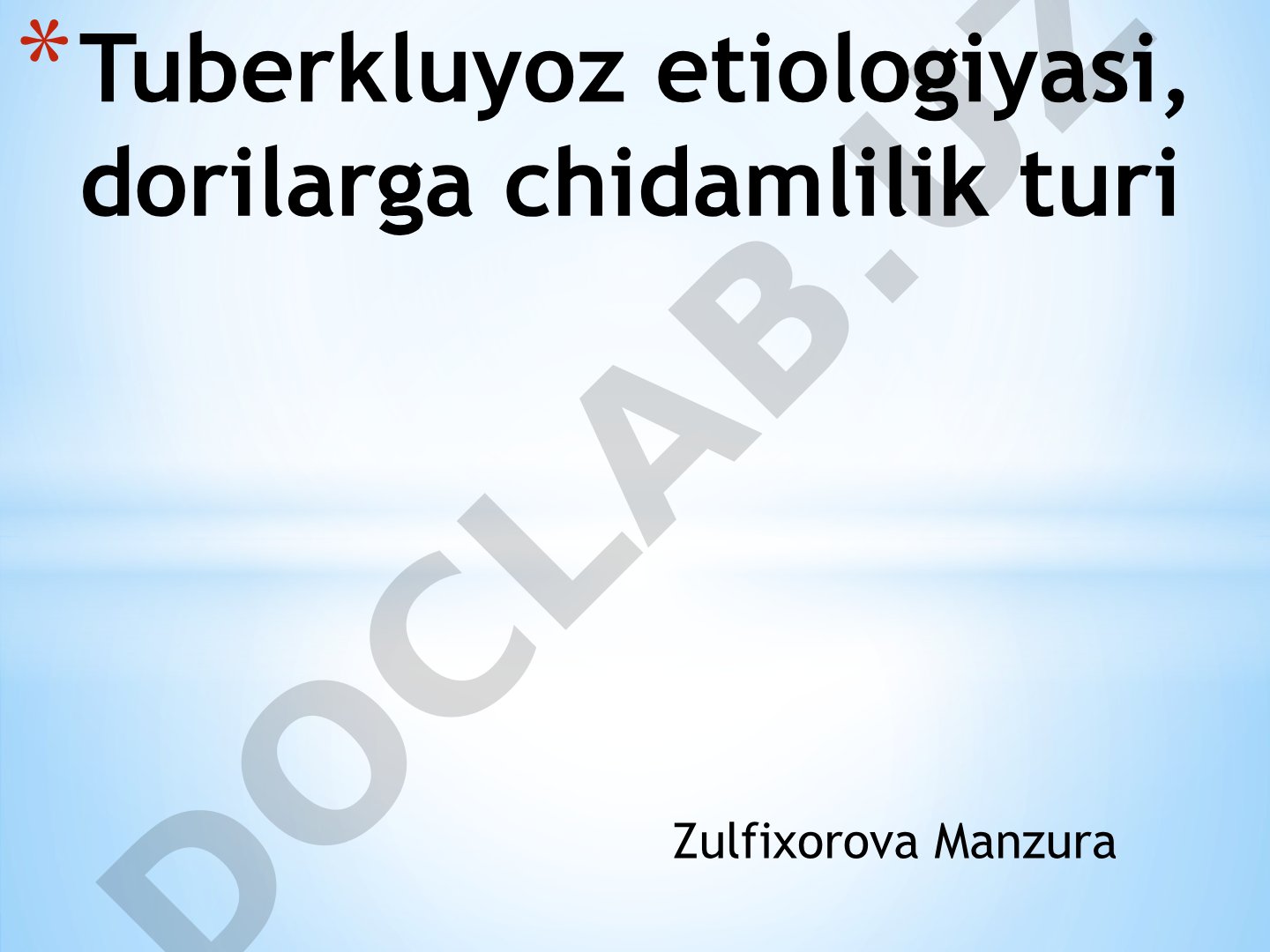 Tuberkulyoz etiologiyasi, dorilarga chidamlilik turlari
