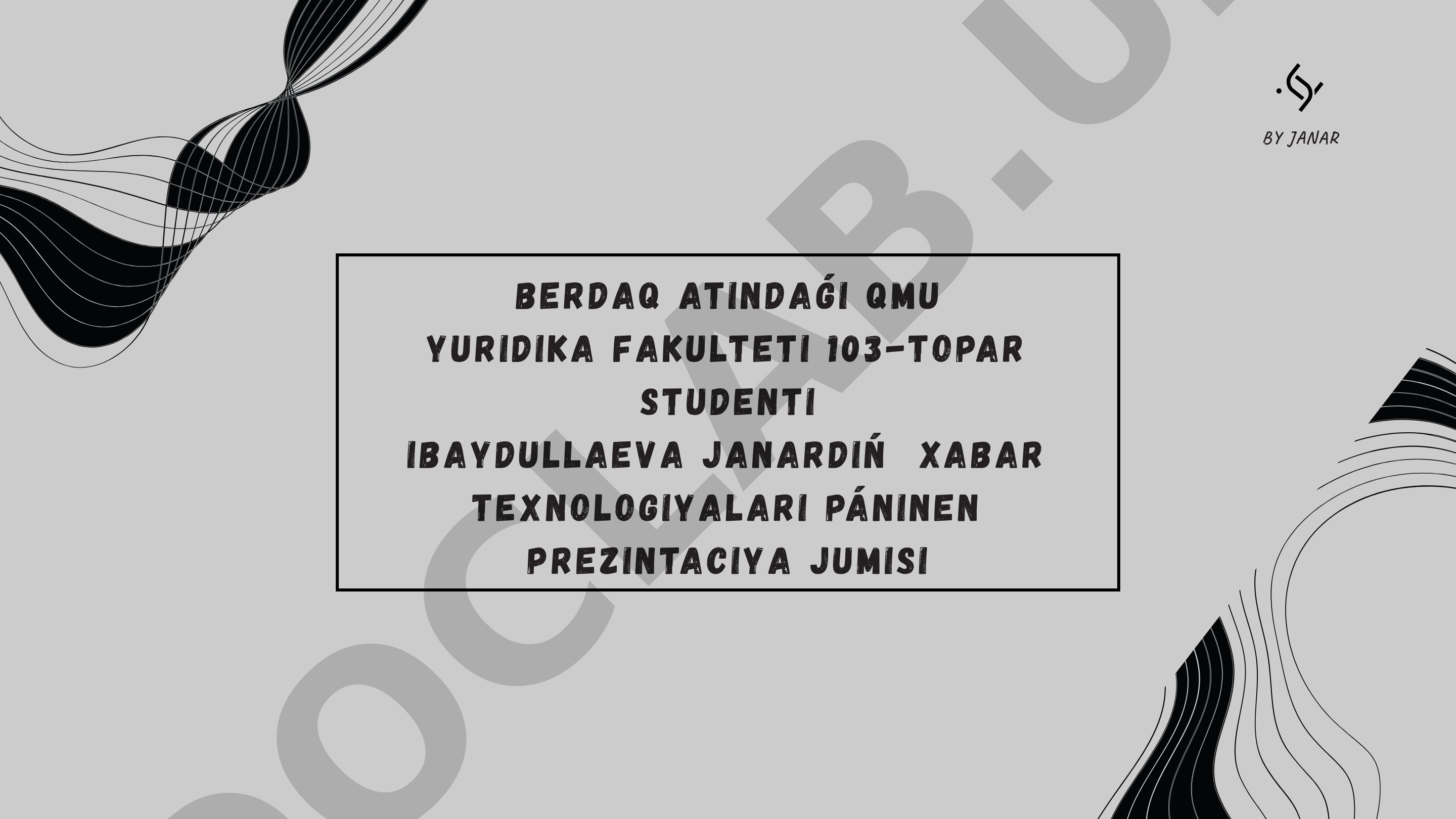 Processlerdi basqariwda algoritmlerdi qollaw