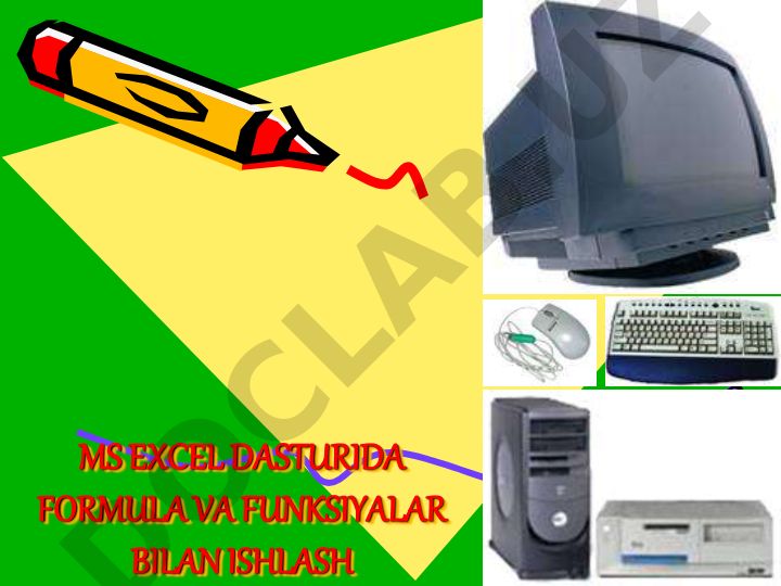 MS Excel dasturida formula va funksiyalar bilan ishlash
