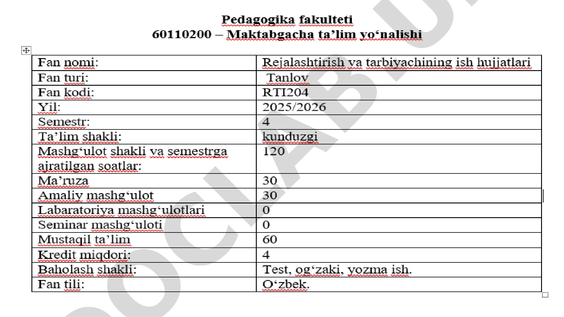Hozirgi davr pedagog-tarbiyachining kasbiy kompetensiyasi