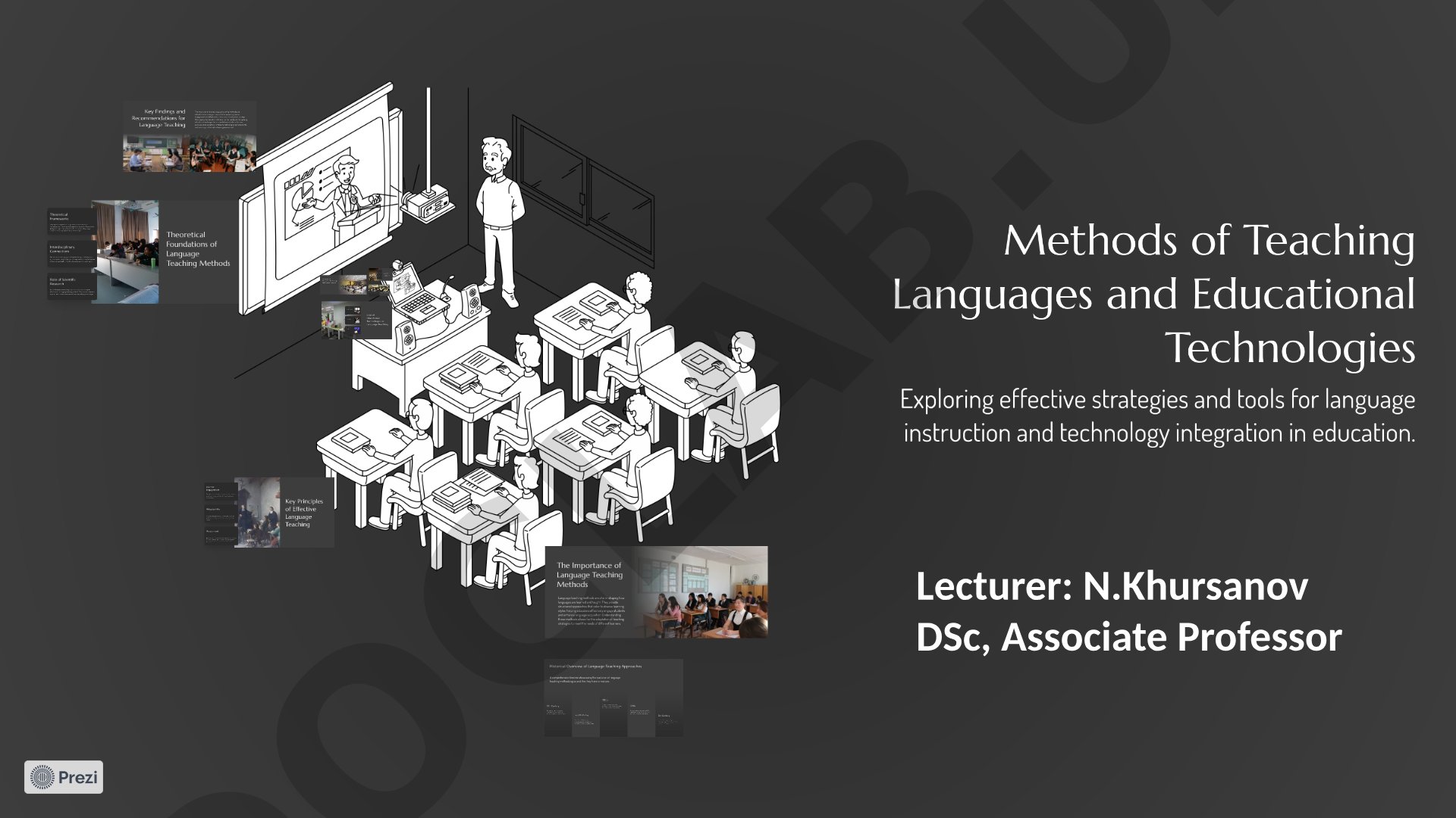 Lecturer N.Khursanov DSc Associate Professor
