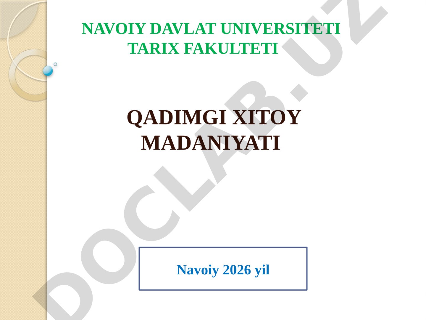 Qadimgi Xitoy madaniyati