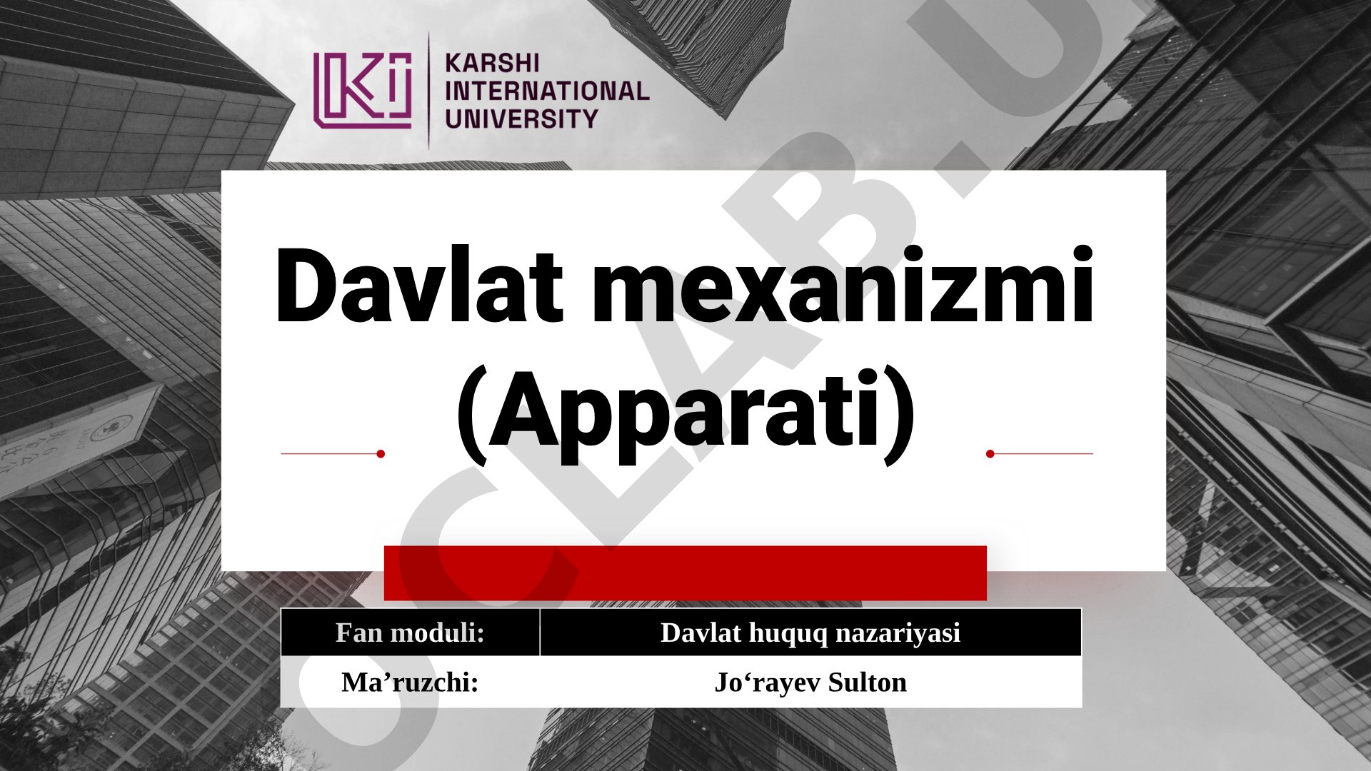 Davlat mexanizmi (apparati)