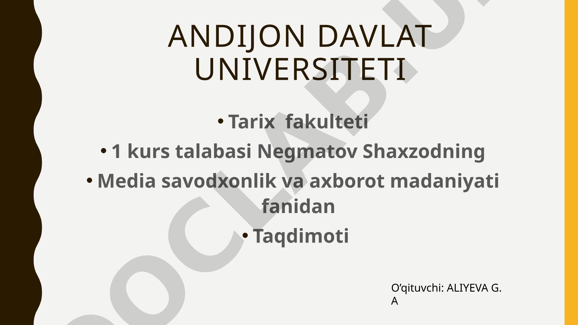 Axborot tahdidlari va ularning oldini olish mexanizmlari