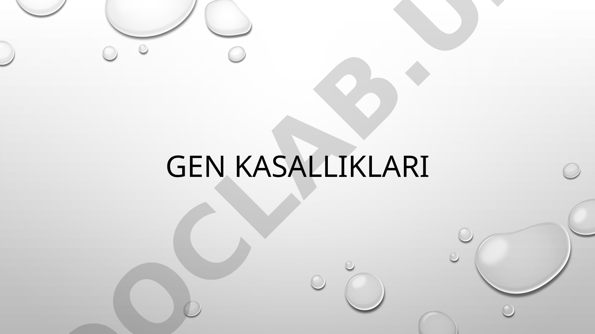 Odamda uchraydigan gen irsiy kasalliklari, ularning tasnifi va irsiylanish turlari bayon