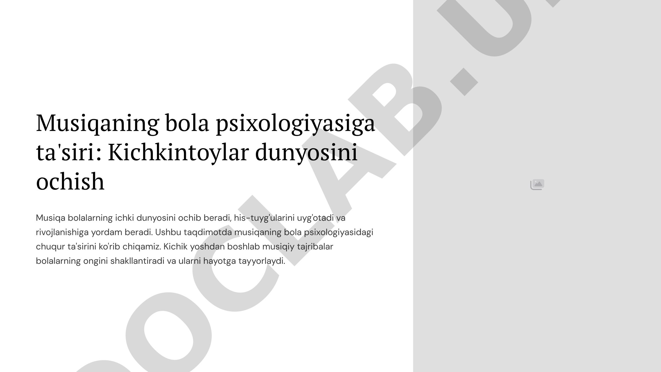 Musiqaning bola psixologiyasiga ta'siri: Kichkintoylar dunyosini ochish