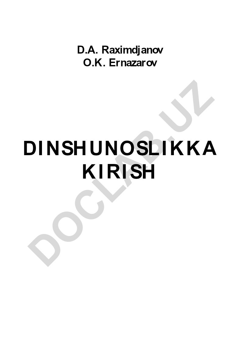 Dinshunoslikka kirish