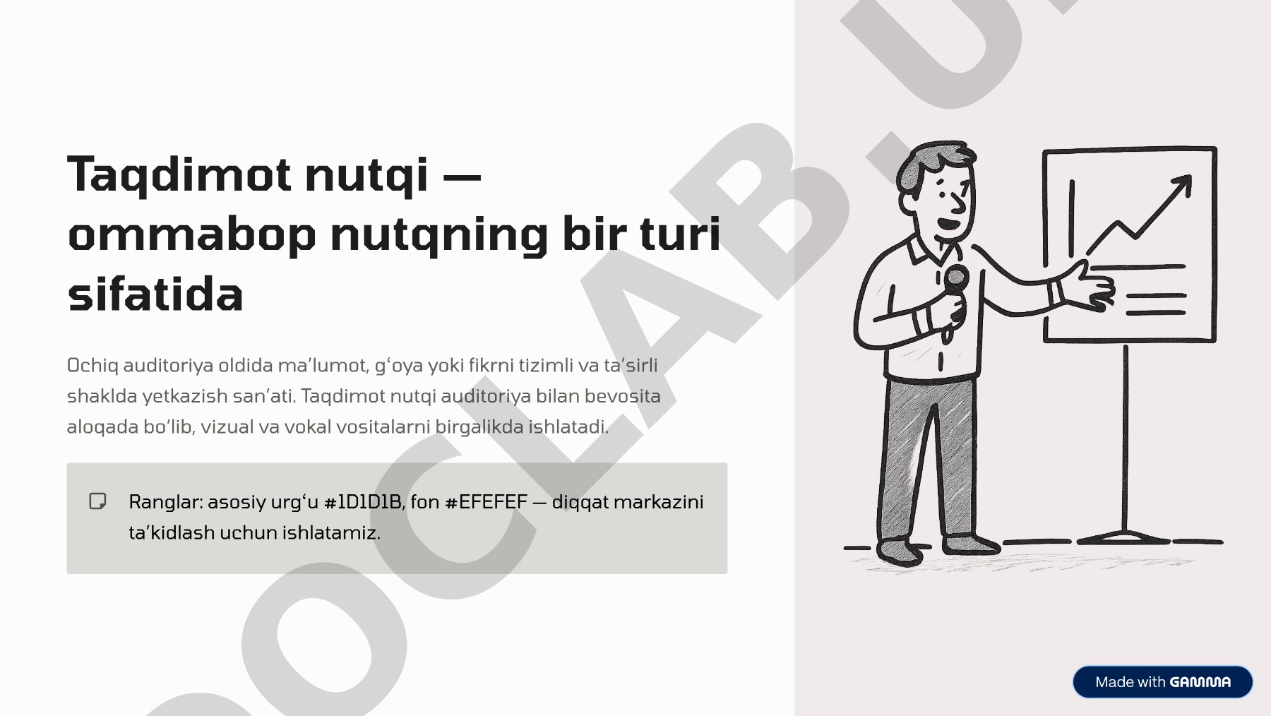 Ommaviy nutqning asosiy tamoyillari