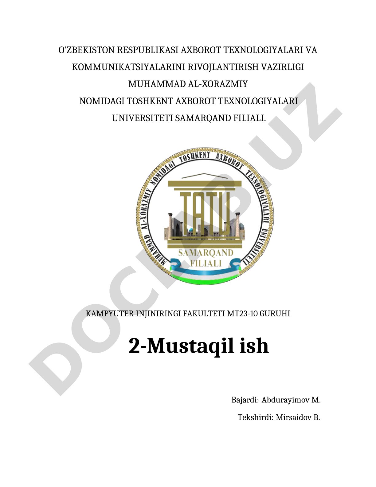 3D texnologiya faniga kirish va kompyuter grafikasining rivojlanish tarixi