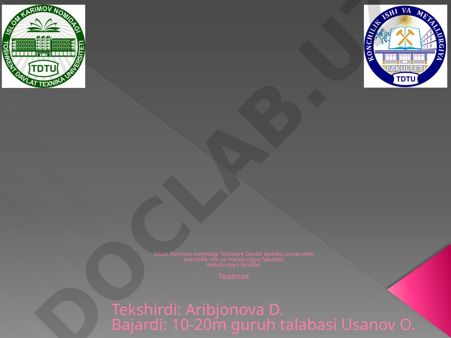 Termodinamikaning uchinchi qonuni. Absolyut entropiya usuli