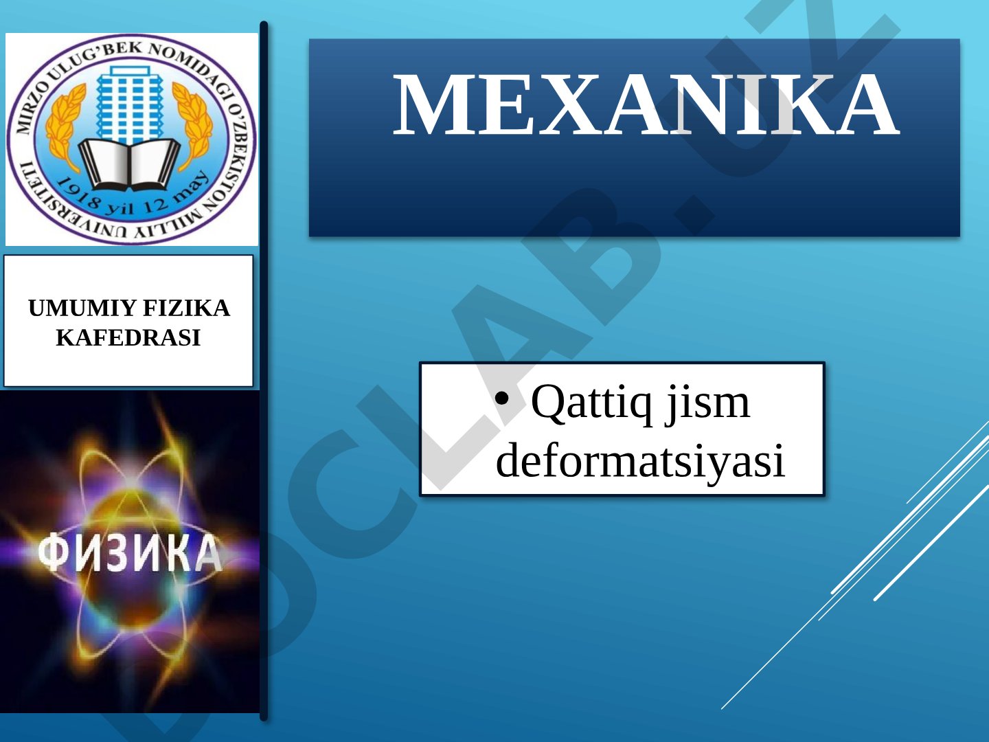 Qattiq jism deformatsiyasi