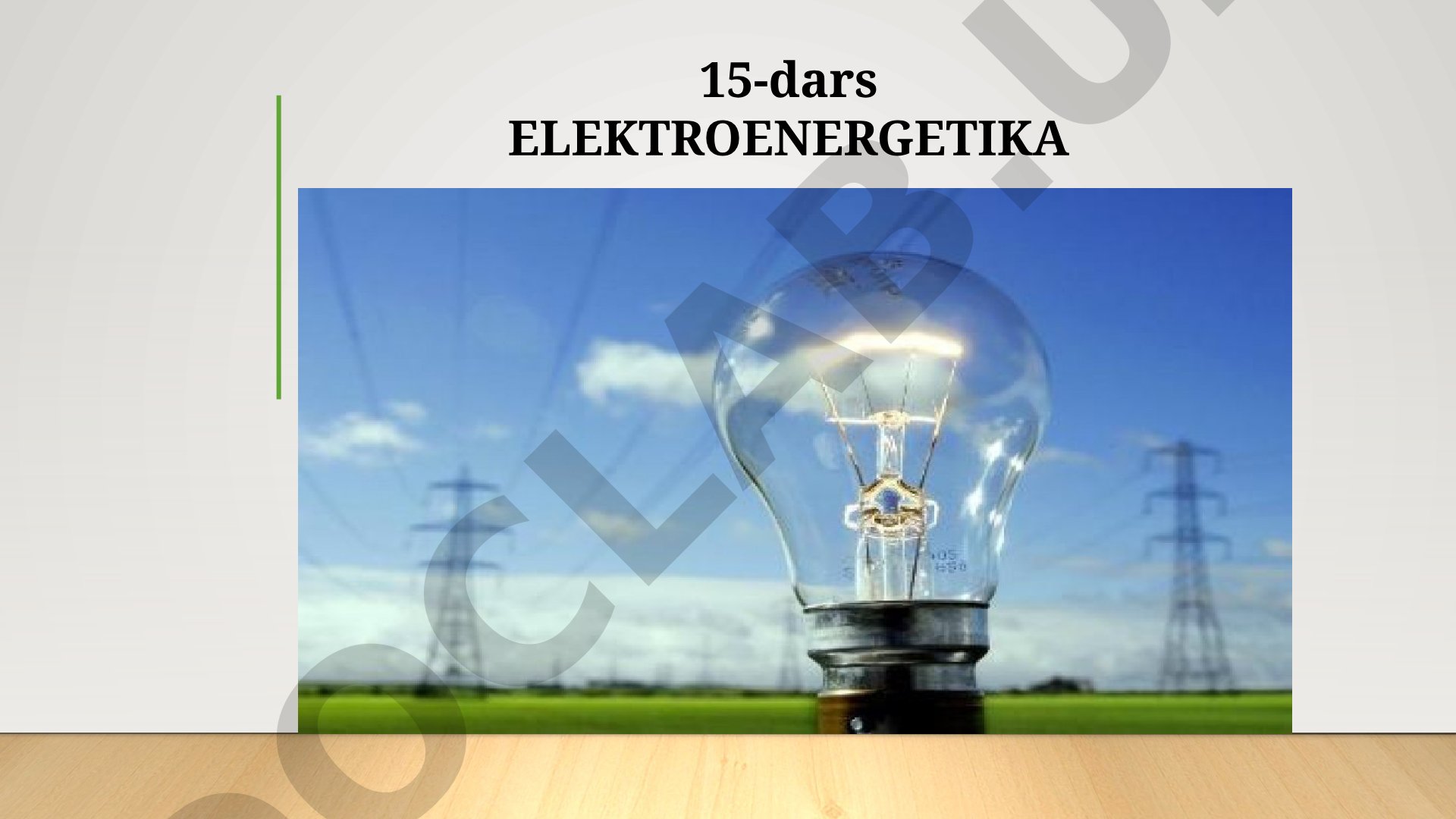 ELEKTROENERGETIKA