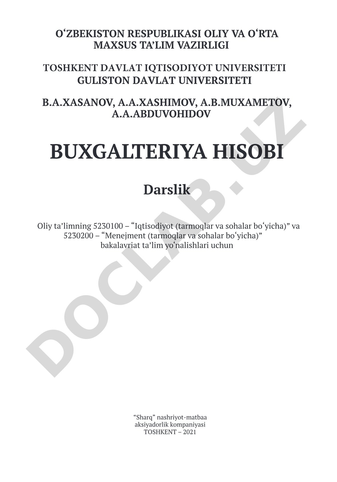 Buxgalteriya hisobi