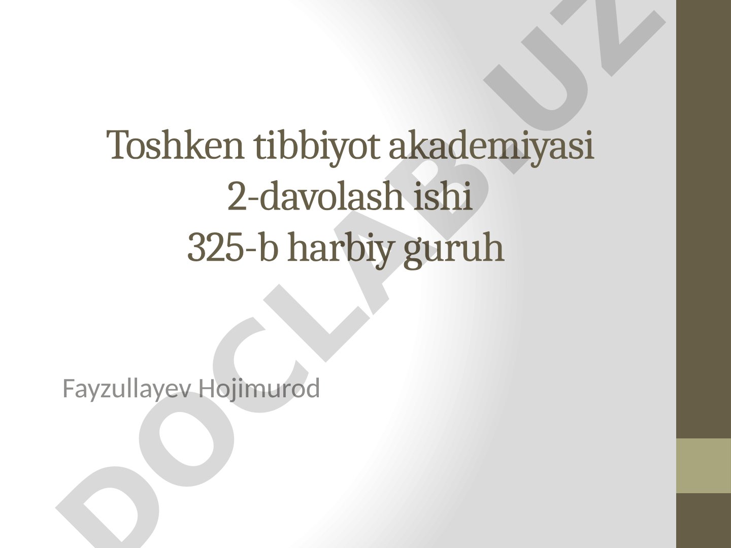 Oshqozon shirasining fiziologiyasi va patologik o'zgarishlari haqida