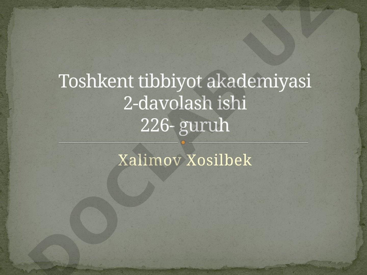 Hid bilish organining tuzilishi va uning regeneratsiya qilish xususiyatlari