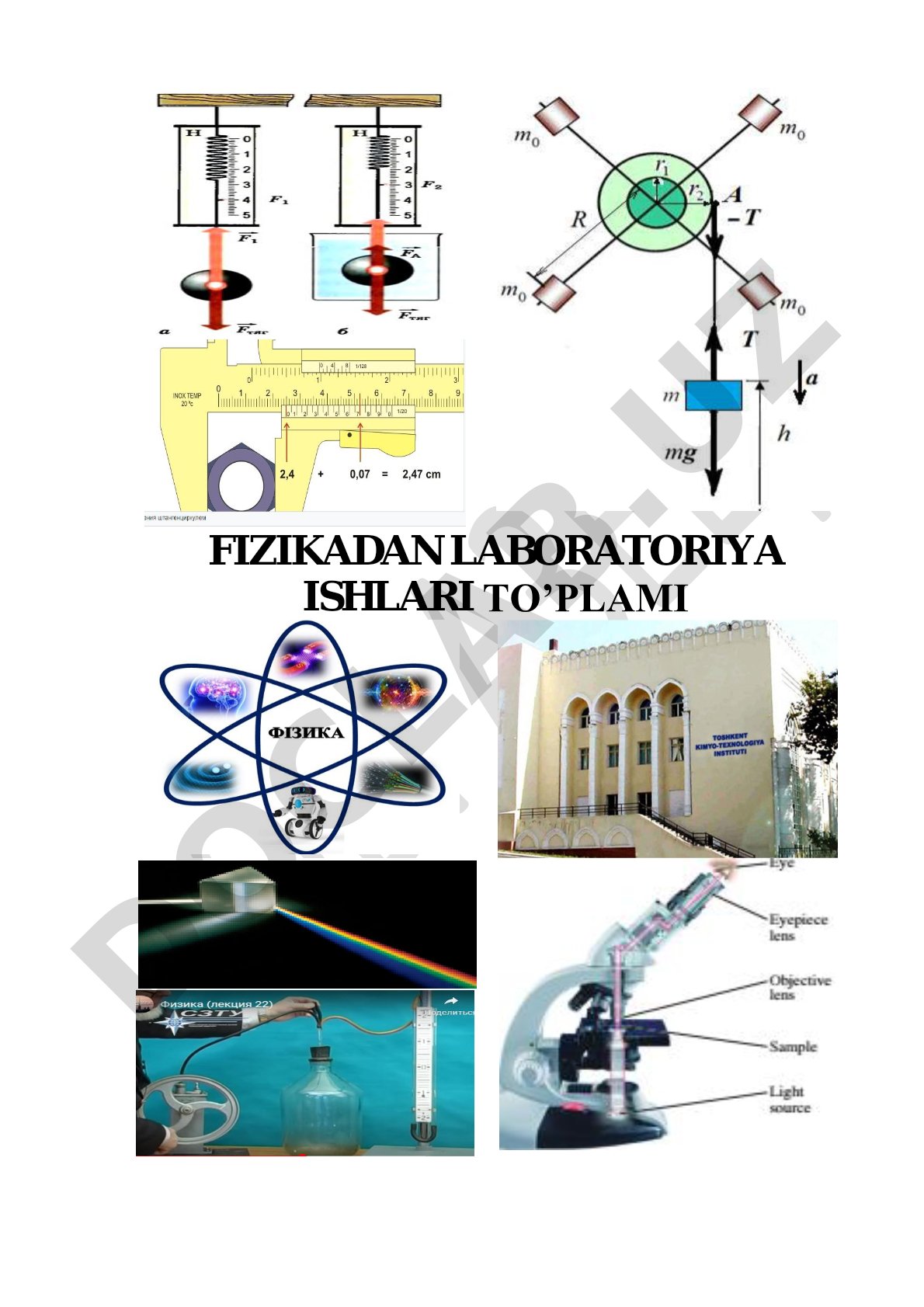 Oberbek mayatnigi yordamida qattiq jismning inersiya momentini aniqlash