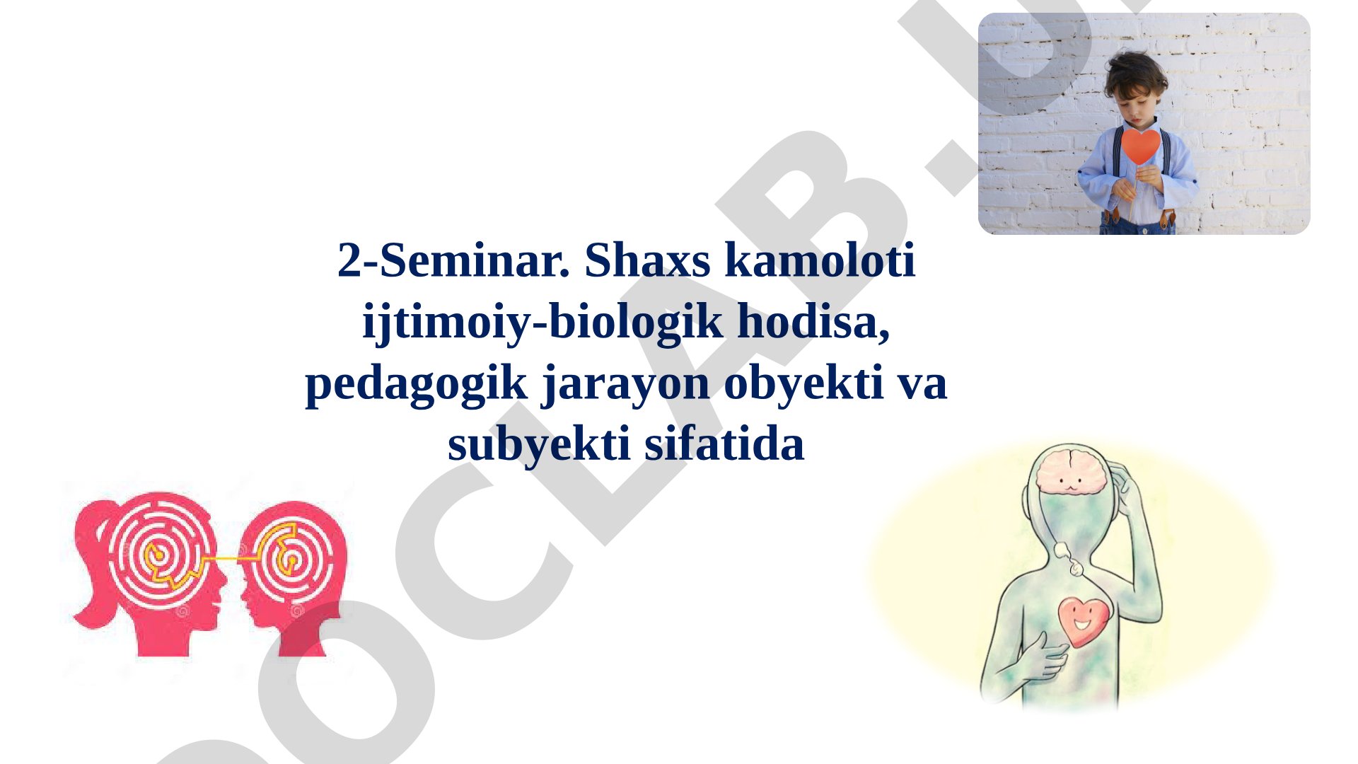 Klaster metodi yordamida pedagogika kategoriyalarini o'rganish bo'yicha seminar materiali