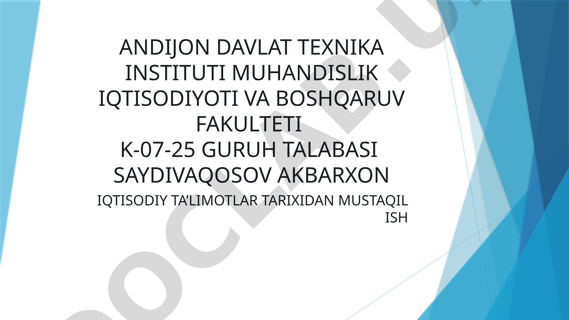 Merkantilizm g'oyasi vujudga kelishining ijtimoiy-iqtisodiy sharoitlari