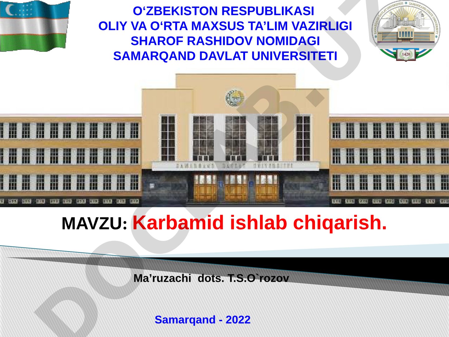 Karbamid ishlab chiqarish