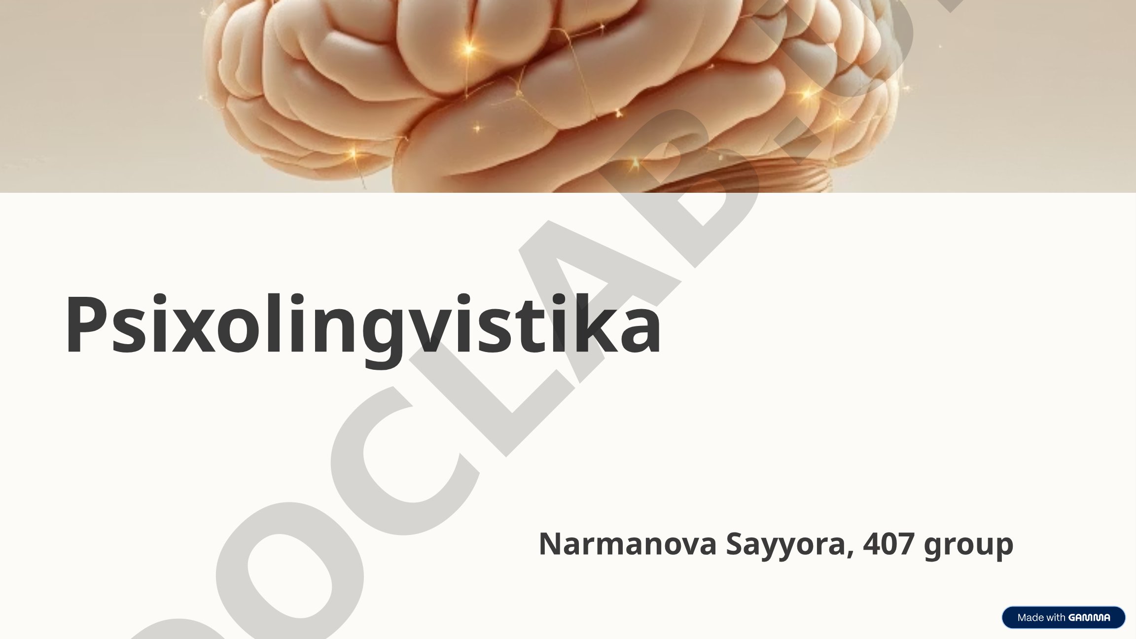 Psixolingvistika: Til va Tafakkurning Sirli Dunyosi