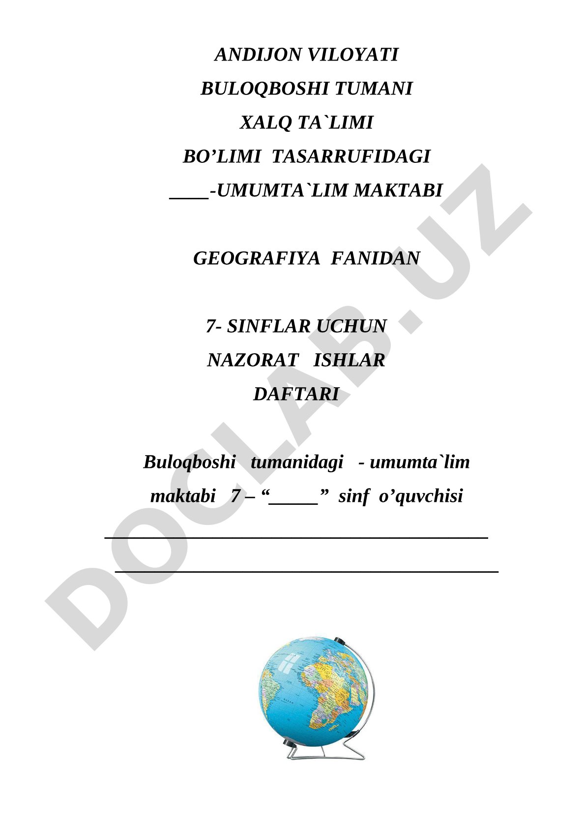 Geografik va topografik xaritalardan foydalanish