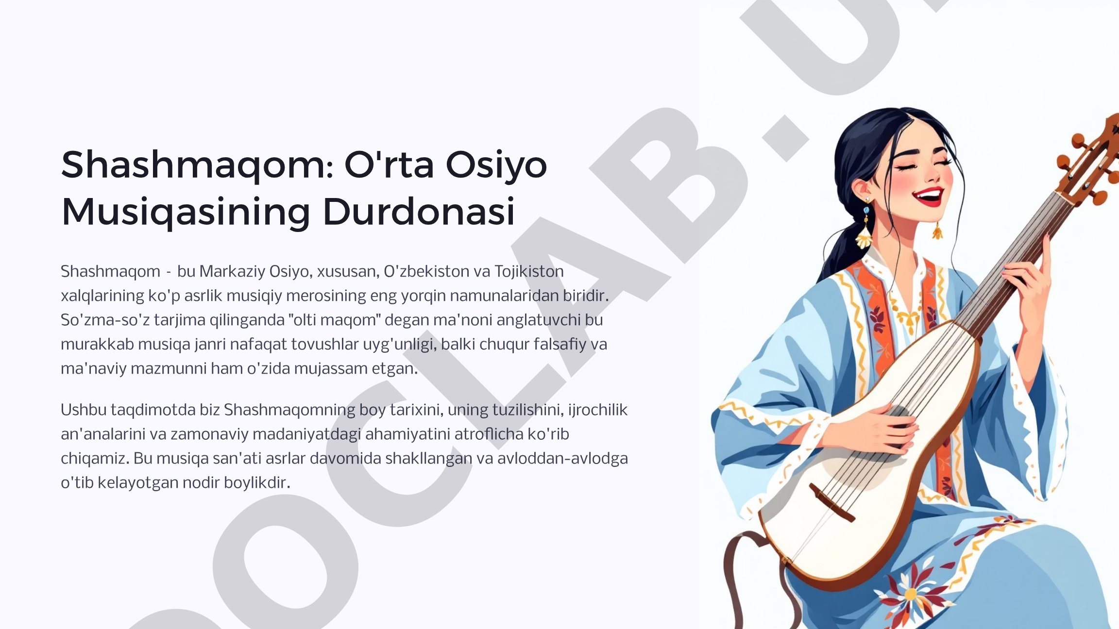 Shashmaqom: O'rta Osiyo Musiqasining Durdonasi