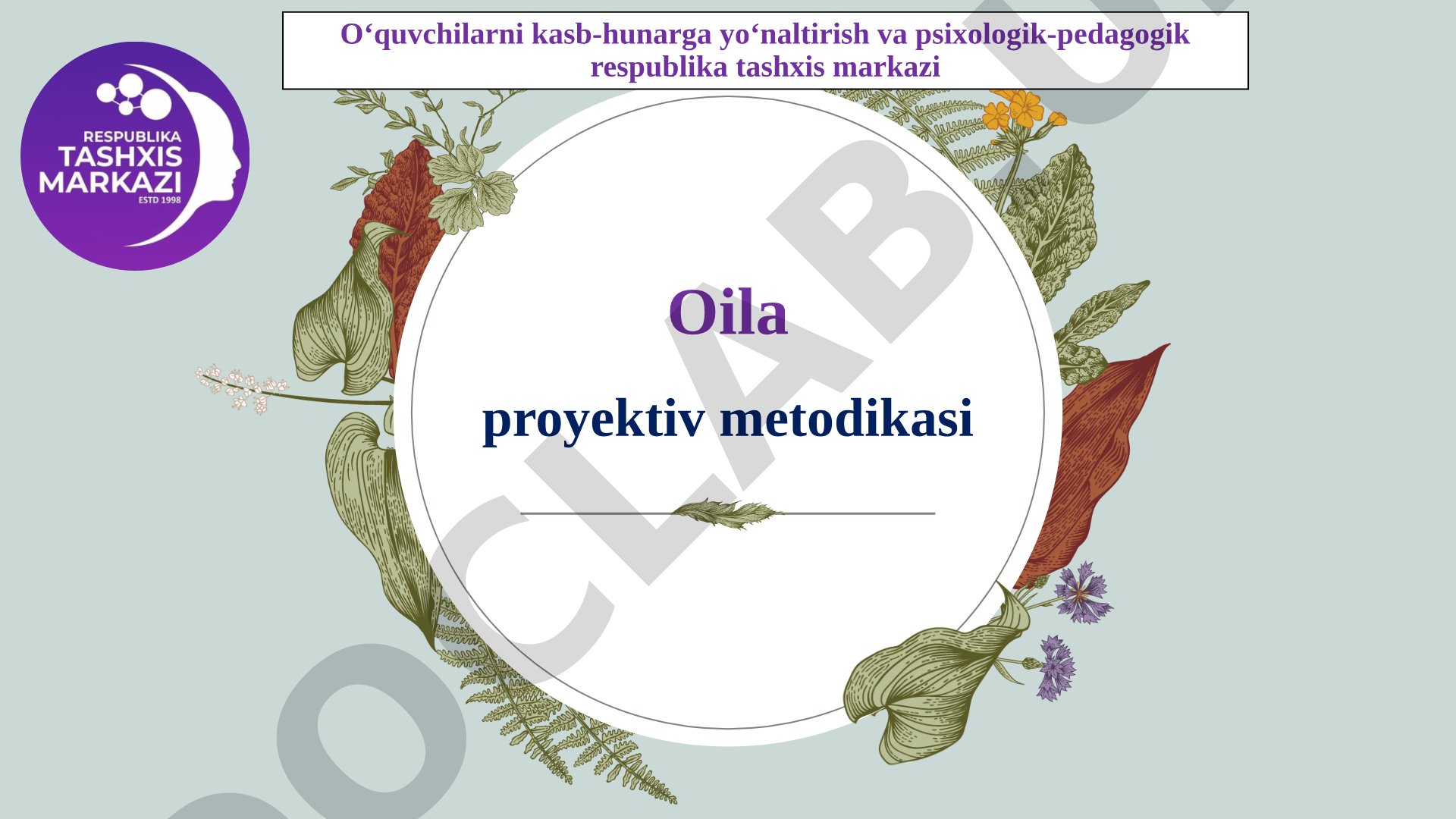 Oila rasmini chizish asosida bola va oila munosabatlarini psixologik tahlil qilish