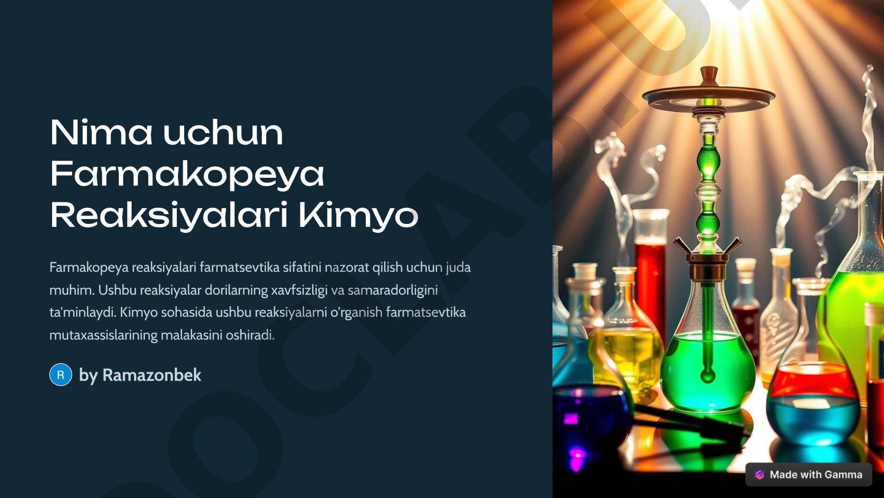 Farmakopeya reaksiyalari va ularning farmatsevtikadagi ahamiyati