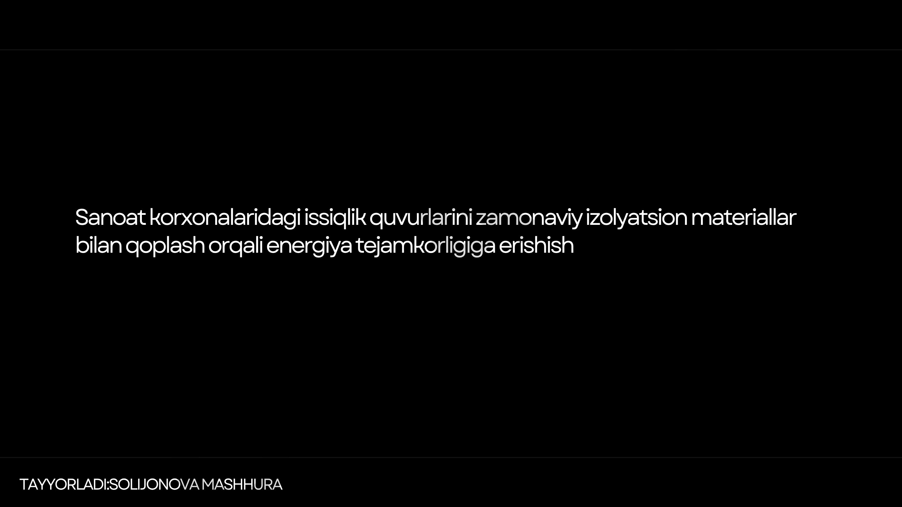 Sanoat korxonalaridagi issiqlik quvurlarini zamonaviy izolyatsion materiallar bilan qoplash orqali energiya tejamkorligiga erishish