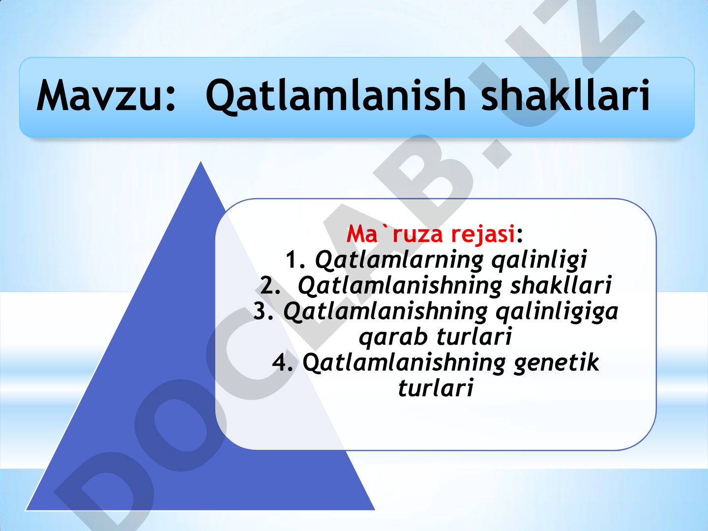 Qatlamlanish shakllari